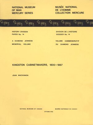 cover image of Kingston Cabinetmakers, 1800-1867